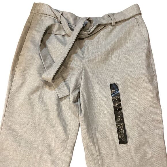 NWT Banana Republic Avery Tie Waist Gray Pants size 6 - Picture 2 of 8